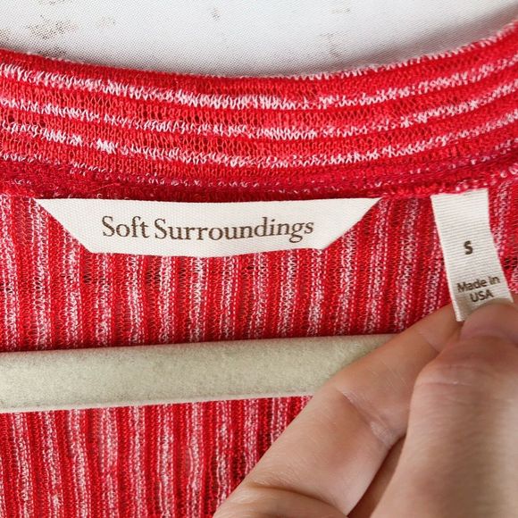 Soft Surroundings Top Size S Stripe - Picture 4 of 8